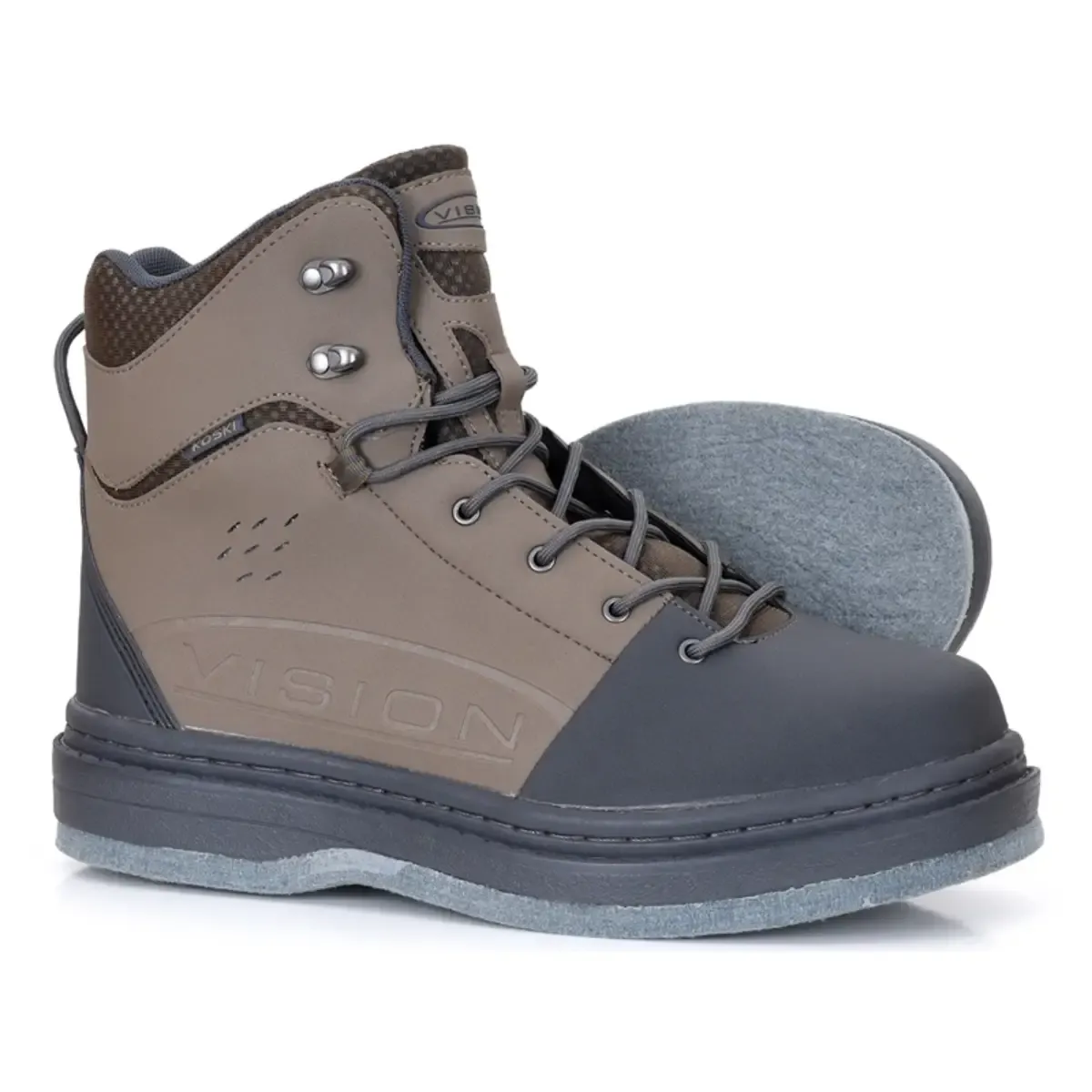 čevlji Vision Koski Wading Shoe Brown felt1